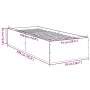 White engineered wood bed frame 75x190 cm by vidaXL, Beds and slatted bases - Ref: Foro24-841986, Price: 68,40 €, Discount: %