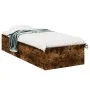 Estructura de cama madera de ingeniería roble humo 75x190 cm de vidaXL, Camas y somieres - Ref: Foro24-841990, Precio: 75,92 ...