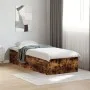Estructura de cama madera de ingeniería roble humo 75x190 cm de vidaXL, Camas y somieres - Ref: Foro24-841990, Precio: 75,92 ...