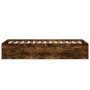Estructura de cama madera de ingeniería roble humo 75x190 cm de vidaXL, Camas y somieres - Ref: Foro24-841990, Precio: 76,77 €