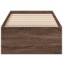 Estructura de cama madera de ingeniería roble marrón 75x190 cm de vidaXL, Camas y somieres - Ref: Foro24-841992, Precio: 79,5...