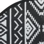 Außen-Teppich ARAKIL schwarz Ø160 cm PP von vidaXL, Outdoor-Protektoren - Ref: Foro24-368535, Preis: 29,91 €, Rabatt: %