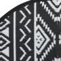 Außen-Teppich ARAKIL schwarz Ø160 cm PP von vidaXL, Outdoor-Protektoren - Ref: Foro24-368535, Preis: 30,53 €, Rabatt: %