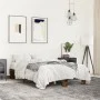 Engineered wood bed frame metal smoked oak 140x200cm by vidaXL, Beds and slatted bases - Ref: Foro24-845859, Price: 107,39 €,...