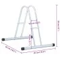 Soporte para 1 bicicleta suelo independiente acero galvanizado by vidaXL, Bases and supports for storing bicycles - Ref: Foro...