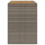 Mesa alta jardín superficie madera ratán PE gris 145x80x110 cm by vidaXL, Garden tables - Ref: Foro24-368699, Price: 250,60 €...