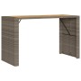 Hoher Gartentisch mit Oberfläche aus grauem PE-Rattan-Holz, 185x80x110 cm. von vidaXL, Gartentische - Ref: Foro24-368701, Pre...