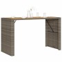 Hoher Gartentisch mit Oberfläche aus grauem PE-Rattan-Holz, 185x80x110 cm. von vidaXL, Gartentische - Ref: Foro24-368701, Pre...