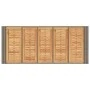Mesa alta jardín superficie madera ratán PE gris 185x80x110 cm de vidaXL, Mesas de jardín - Ref: Foro24-368701, Precio: 285,9...