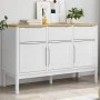 Sideboard FLORO aus massiver Kiefer in Weiß 114x43x74 cm von vidaXL, Sideboards - Ref: Foro24-374024, Preis: 188,09 €, Rabatt: %