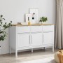 Sideboard FLORO aus massiver Kiefer in Weiß 114x43x74 cm von vidaXL, Sideboards - Ref: Foro24-374024, Preis: 191,24 €, Rabatt: %