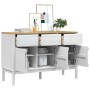 Sideboard FLORO aus massiver Kiefer in Weiß 114x43x74 cm von vidaXL, Sideboards - Ref: Foro24-374024, Preis: 191,24 €, Rabatt: %