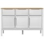 Sideboard FLORO aus massiver Kiefer in Weiß 114x43x74 cm von vidaXL, Sideboards - Ref: Foro24-374024, Preis: 188,09 €, Rabatt: %