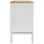 Sideboard FLORO aus massiver Kiefer in Weiß 114x43x74 cm von vidaXL, Sideboards - Ref: Foro24-374024, Preis: 188,09 €, Rabatt: %