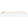Estructura de cama madera de ingeniería blanca 120x200 cm de vidaXL, Camas y somieres - Ref: Foro24-842028, Precio: 103,41 €,...