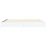 Estructura de cama madera de ingeniería blanca 150x200 cm de vidaXL, Camas y somieres - Ref: Foro24-842014, Precio: 90,64 €, ...