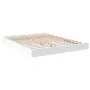 White engineered wood bed frame 150x200 cm by vidaXL, Beds and slatted bases - Ref: Foro24-842014, Price: 87,02 €, Discount: %