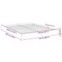 White engineered wood bed frame 150x200 cm by vidaXL, Beds and slatted bases - Ref: Foro24-842014, Price: 87,02 €, Discount: %