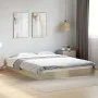 Estructura de cama madera de ingeniería roble Sonoma 150x200 cm de vidaXL, Camas y somieres - Ref: Foro24-842016, Precio: 86,...
