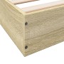 Bettgestell aus Sonoma-Eiche-Holzwerkstoff, 150 x 200 cm von vidaXL, Betten und Lattenroste - Ref: Foro24-842016, Preis: 90,6...