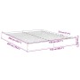 Bettgestell aus Sonoma-Eiche-Holzwerkstoff, 150 x 200 cm von vidaXL, Betten und Lattenroste - Ref: Foro24-842016, Preis: 90,6...