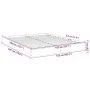 Estructura de cama madera de ingeniería roble Sonoma 150x200 cm de vidaXL, Camas y somieres - Ref: Foro24-842016, Precio: 86,...