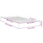 Weißer Bettrahmen aus Holzwerkstoff, 100 x 200 cm von vidaXL, Betten und Lattenroste - Ref: Foro24-842056, Preis: 64,40 €, Ra...