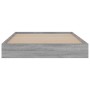 Sonoma-grauer Holzwerkstoff-Bettrahmen 100 x 200 cm von vidaXL, Betten und Lattenroste - Ref: Foro24-842061, Preis: 64,30 €, ...