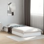 White engineered wood bed frame 90x200 cm by vidaXL, Beds and slatted bases - Ref: Foro24-842063, Price: 80,78 €, Discount: %