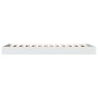 White engineered wood bed frame 90x200 cm by vidaXL, Beds and slatted bases - Ref: Foro24-842063, Price: 80,78 €, Discount: %