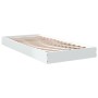 White engineered wood bed frame 90x200 cm by vidaXL, Beds and slatted bases - Ref: Foro24-842063, Price: 80,78 €, Discount: %