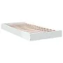 White engineered wood bed frame 90x200 cm by vidaXL, Beds and slatted bases - Ref: Foro24-842063, Price: 78,14 €, Discount: %