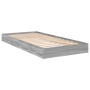 Sonoma-grauer Holzwerkstoff-Bettrahmen 90 x 200 cm von vidaXL, Betten und Lattenroste - Ref: Foro24-842068, Preis: 65,86 €, R...