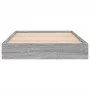 Estructura de cama madera de ingeniería gris Sonoma 90x200 cm de vidaXL, Camas y somieres - Ref: Foro24-842068, Precio: 63,31...