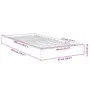 Estructura de cama madera de ingeniería gris Sonoma 90x200 cm de vidaXL, Camas y somieres - Ref: Foro24-842068, Precio: 63,31...