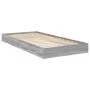Sonoma gray engineered wood bed frame 75x190 cm by vidaXL, Beds and slatted bases - Ref: Foro24-842082, Price: 59,63 €, Disco...