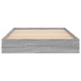 Estructura de cama madera de ingeniería gris Sonoma 75x190 cm de vidaXL, Camas y somieres - Ref: Foro24-842082, Precio: 60,31 €