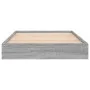 Sonoma gray engineered wood bed frame 75x190 cm by vidaXL, Beds and slatted bases - Ref: Foro24-842082, Price: 59,63 €, Disco...
