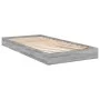 Sonoma gray engineered wood bed frame 75x190 cm by vidaXL, Beds and slatted bases - Ref: Foro24-842082, Price: 59,63 €, Disco...