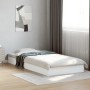 Weißer Bettrahmen aus Holzwerkstoff, 75 x 190 cm von vidaXL, Betten und Lattenroste - Ref: Foro24-842077, Preis: 60,27 €, Rab...