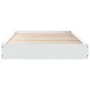 White engineered wood bed frame 75x190 cm by vidaXL, Beds and slatted bases - Ref: Foro24-842077, Price: 59,53 €, Discount: %