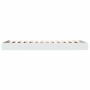 White engineered wood bed frame 75x190 cm by vidaXL, Beds and slatted bases - Ref: Foro24-842077, Price: 60,27 €, Discount: %