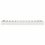 White engineered wood bed frame 75x190 cm by vidaXL, Beds and slatted bases - Ref: Foro24-842077, Price: 59,53 €, Discount: %