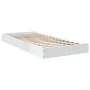 White engineered wood bed frame 75x190 cm by vidaXL, Beds and slatted bases - Ref: Foro24-842077, Price: 59,53 €, Discount: %