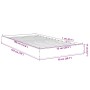 Weißer Bettrahmen aus Holzwerkstoff, 75 x 190 cm von vidaXL, Betten und Lattenroste - Ref: Foro24-842077, Preis: 60,27 €, Rab...