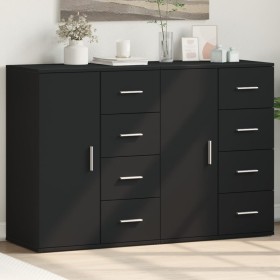 Aparadores 2 uds madera de ingeniería negro 59x39x80 cm by vidaXL, Sideboards - Ref: Foro24-3276631, Price: 201,31 €, Discoun...