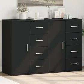 Regale 2 Einheiten aus schwarzem Ingenieurholz 59x39x80 cm. von vidaXL, Sideboards - Ref: Foro24-3276631, Preis: 198,17 €, Ra...