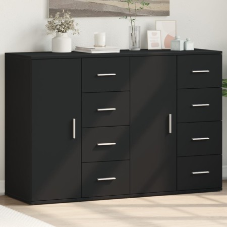 Aparadores 2 uds madera de ingeniería negro 59x39x80 cm by vidaXL, Sideboards - Ref: Foro24-3276631, Price: 201,31 €, Discoun...