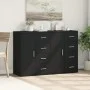 Aparadores 2 uds madera de ingeniería negro 59x39x80 cm by vidaXL, Sideboards - Ref: Foro24-3276631, Price: 198,14 €, Discoun...