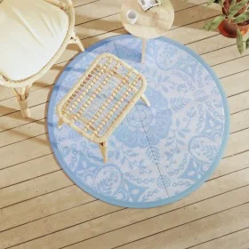 Außen Teppich ARAKIL in Babyblau Ø120 cm aus PP von vidaXL, Outdoor-Protektoren - Ref: Foro24-368498, Preis: 22,22 €, Rabatt: %